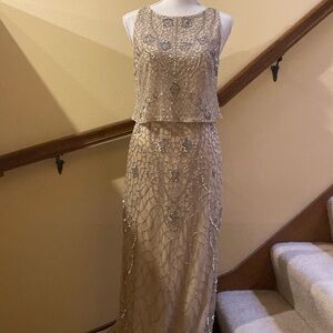 Aidan Maddox Beaded Gown